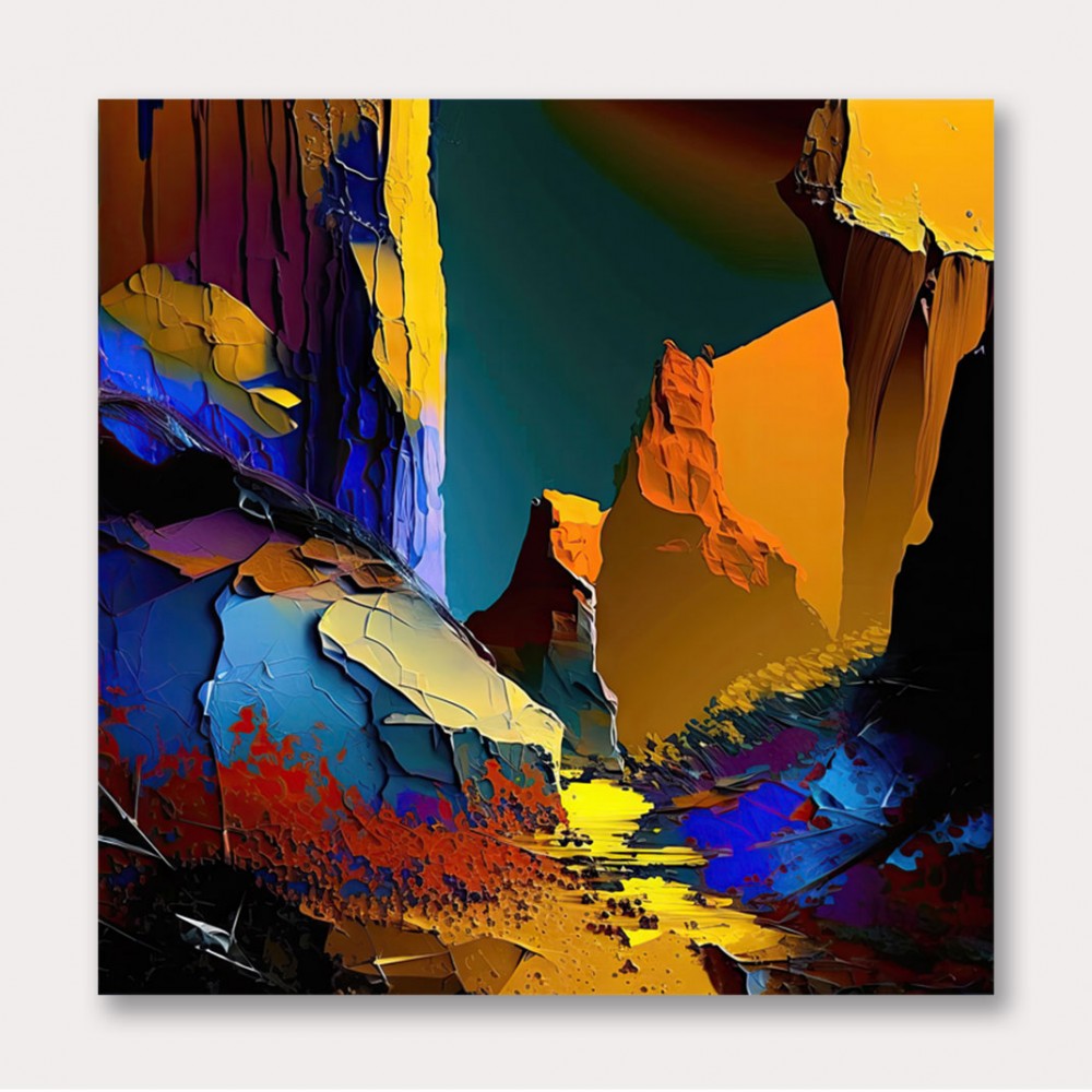 Abstract Colour Splash 5 Wall Art