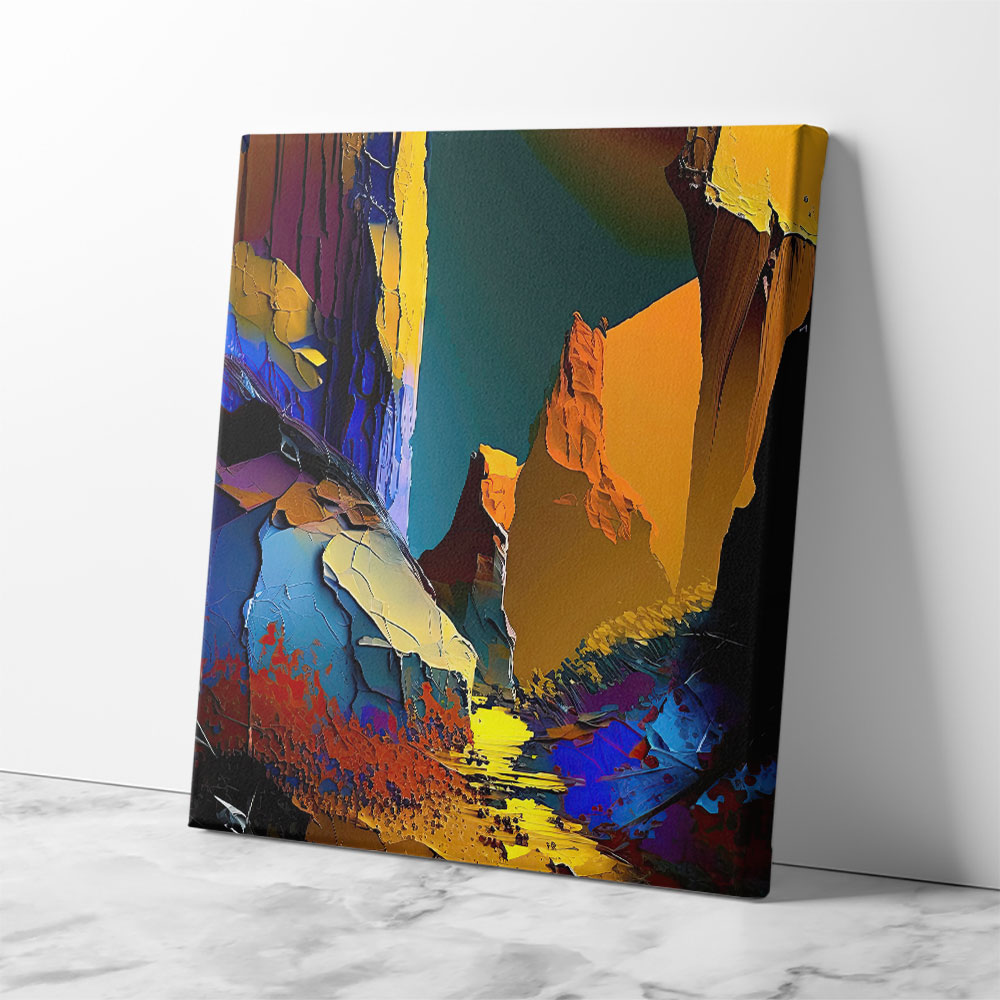 Abstract Colour Splash 5 Wall Art