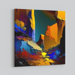 Abstract Colour Splash 5 Wall Art