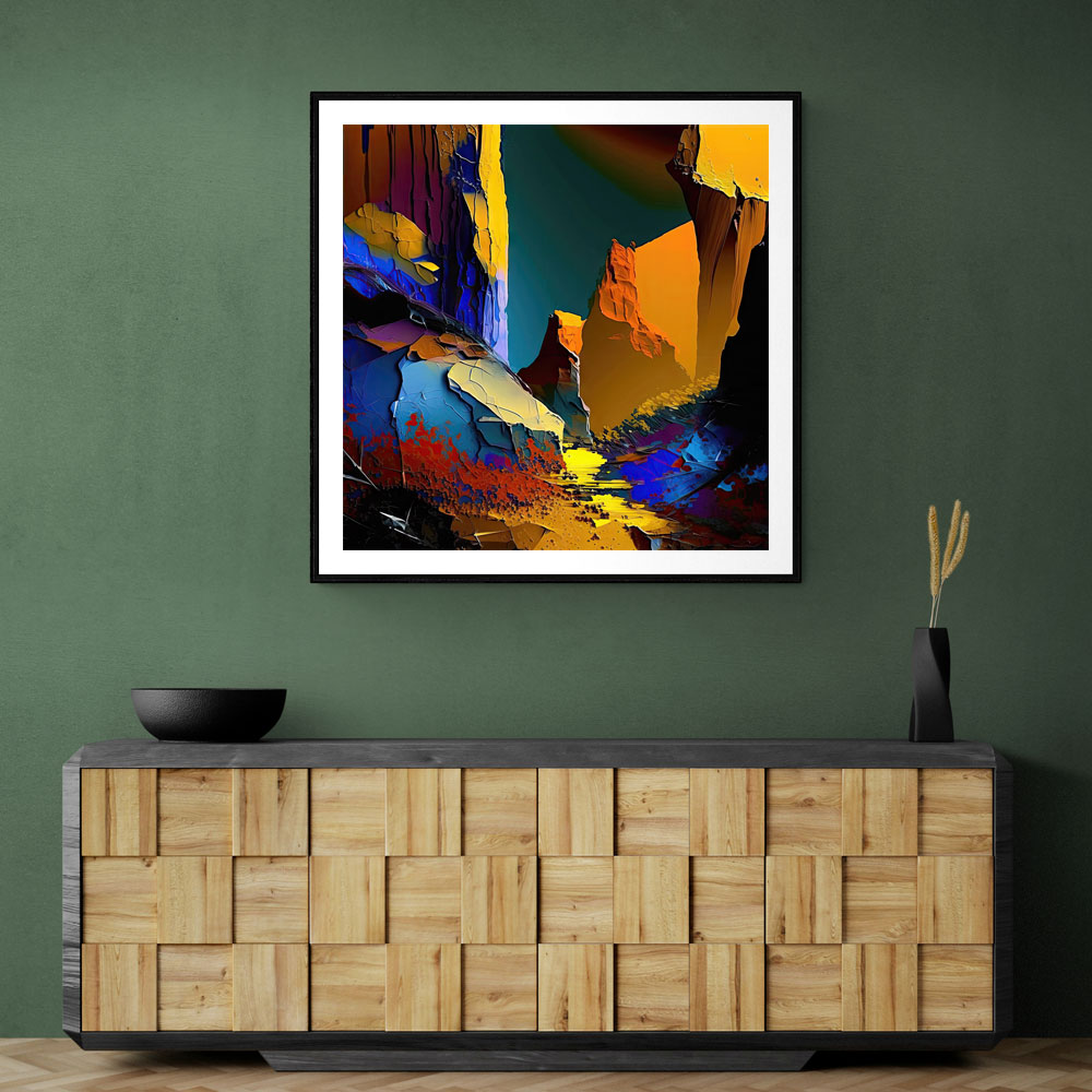 Abstract Colour Splash 5 Wall Art