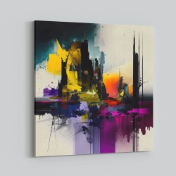 Abstract Colour Splash 6 Wall Art