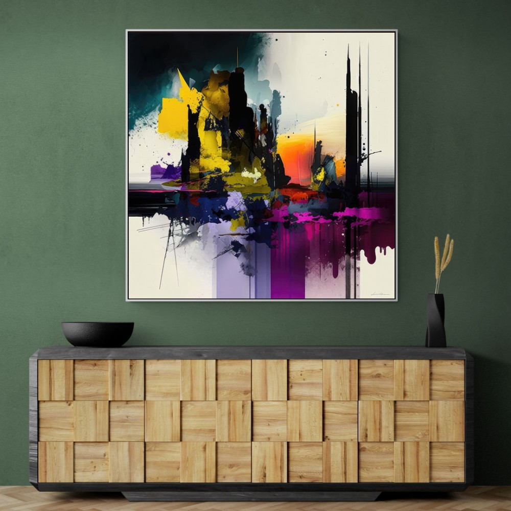 Abstract Colour Splash 6 Wall Art