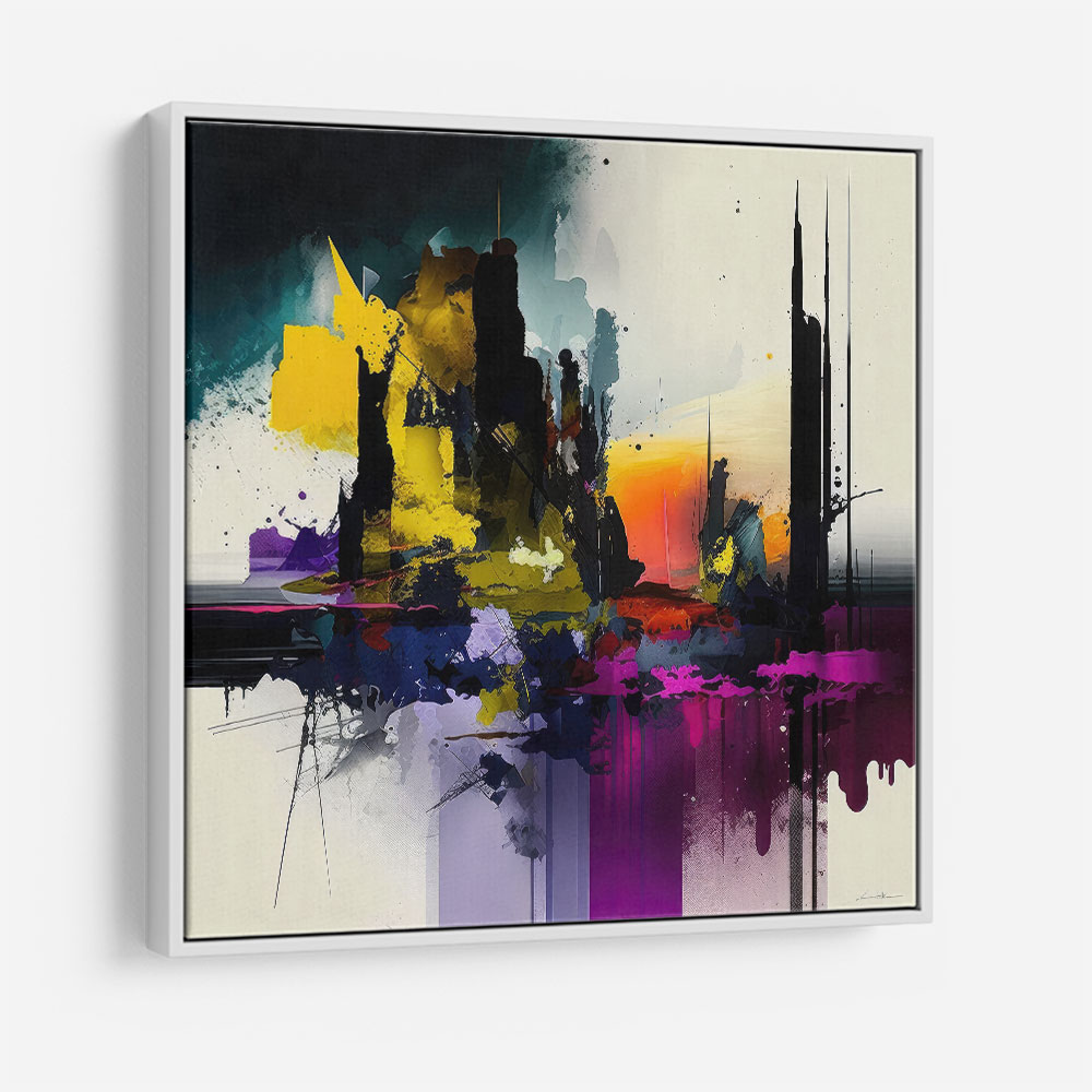 Abstract Colour Splash 6 Wall Art