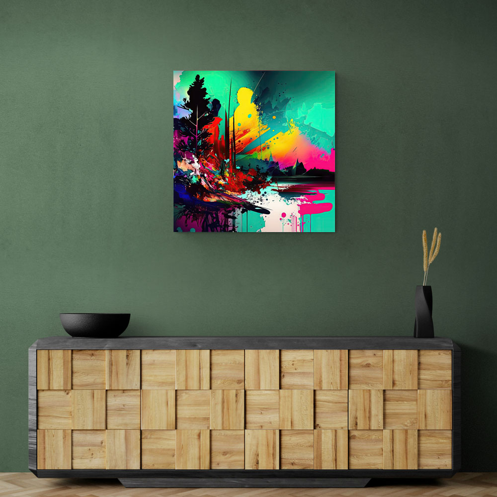 Abstract Colour Splash 8 Wall Art
