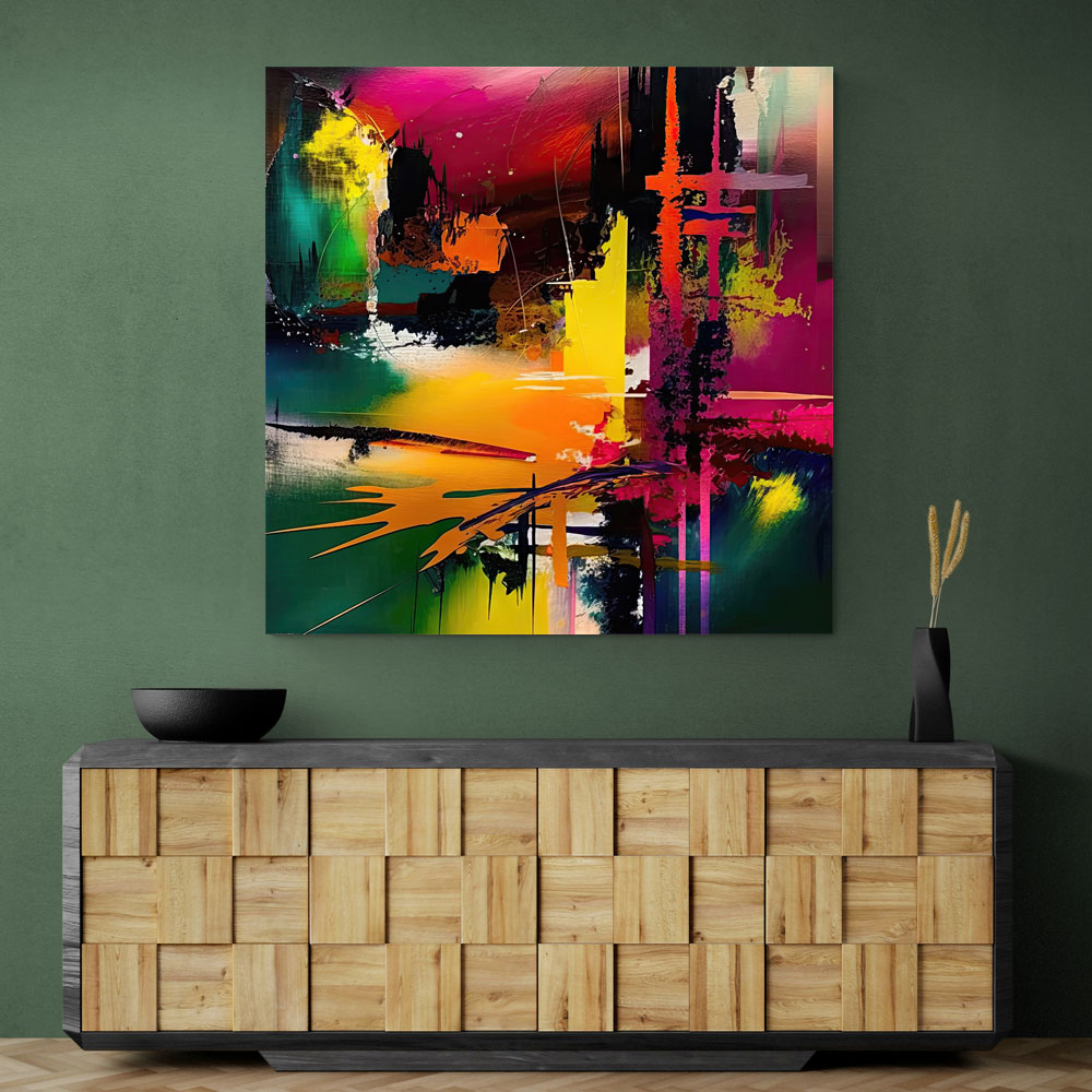 Abstract Colour Splash 9 Wall Art