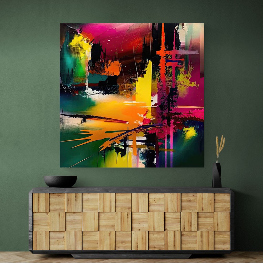 Abstract Colour Splash 9 Wall Art