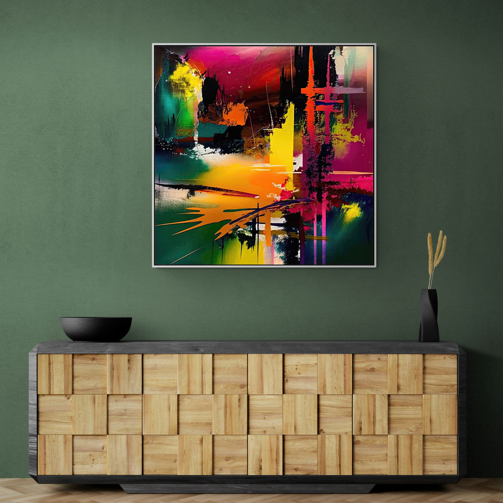 Abstract Colour Splash 9 Wall Art