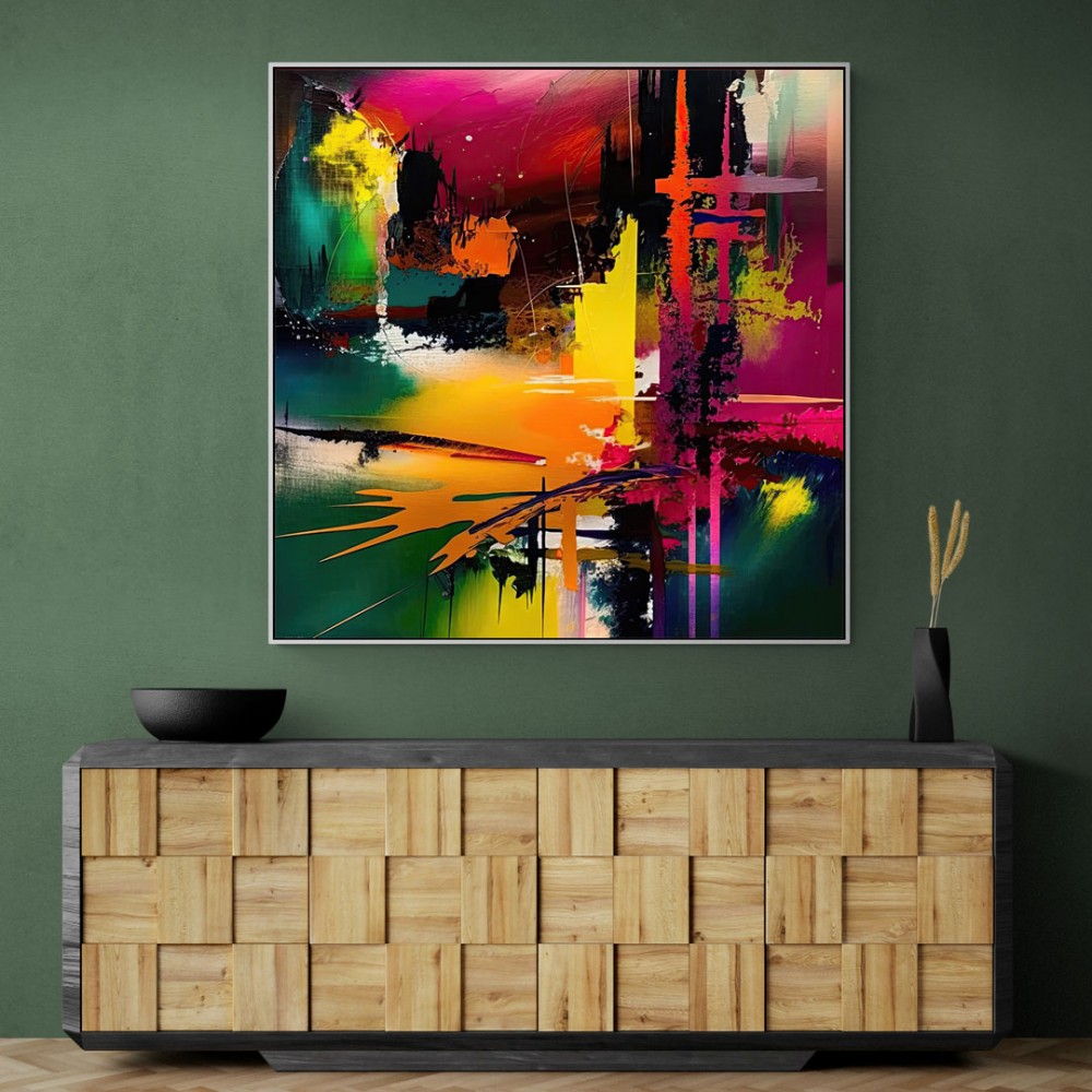 Abstract Colour Splash 9 Wall Art