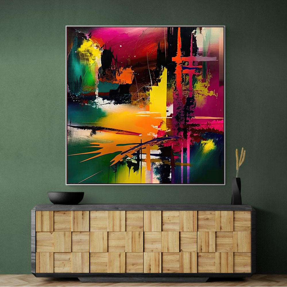 Abstract Colour Splash 9 Wall Art