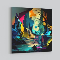 Abstract Colour Splash 11 Wall Art