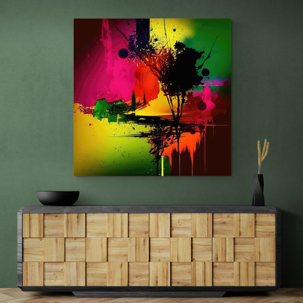 Abstract Colour Splash 12 Wall Art