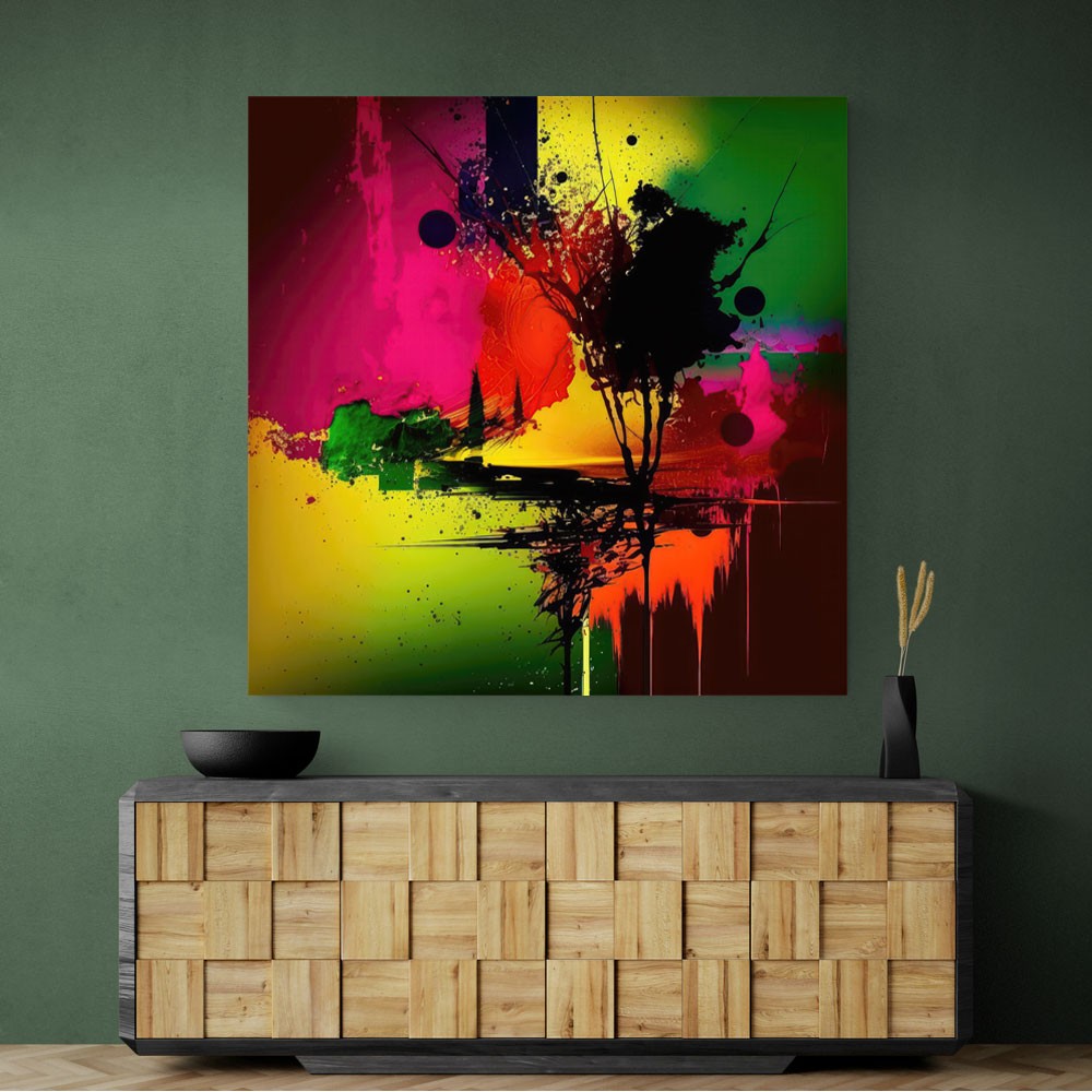 Abstract Colour Splash 12 Wall Art