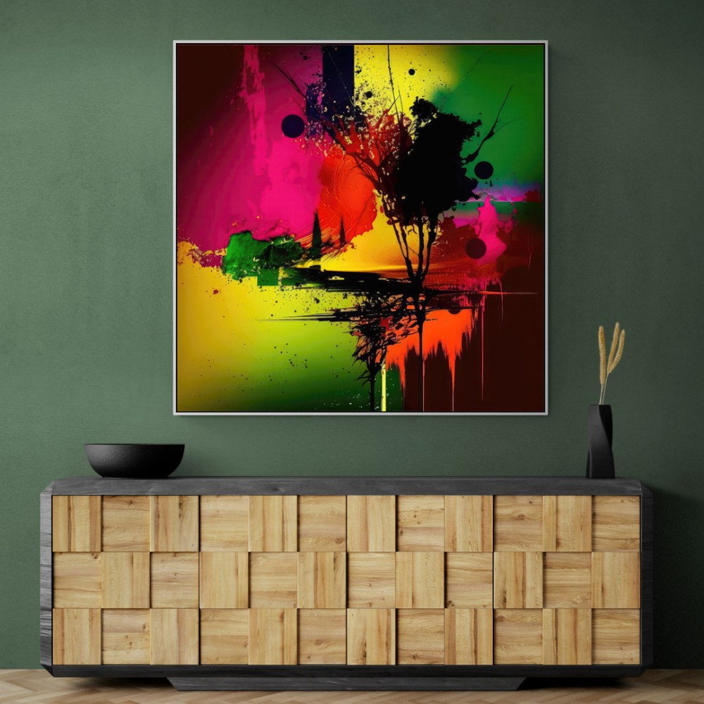 Abstract Colour Splash 12 Wall Art