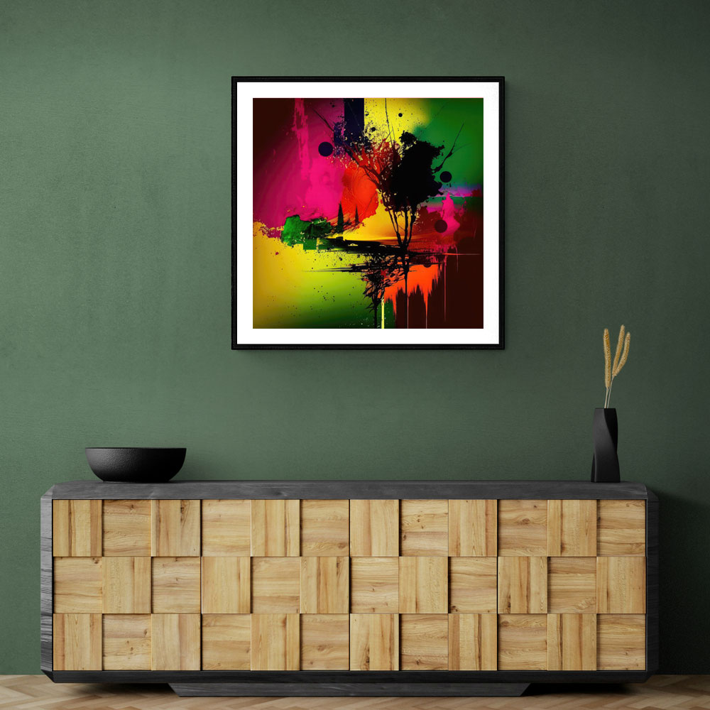 Abstract Colour Splash 12 Wall Art