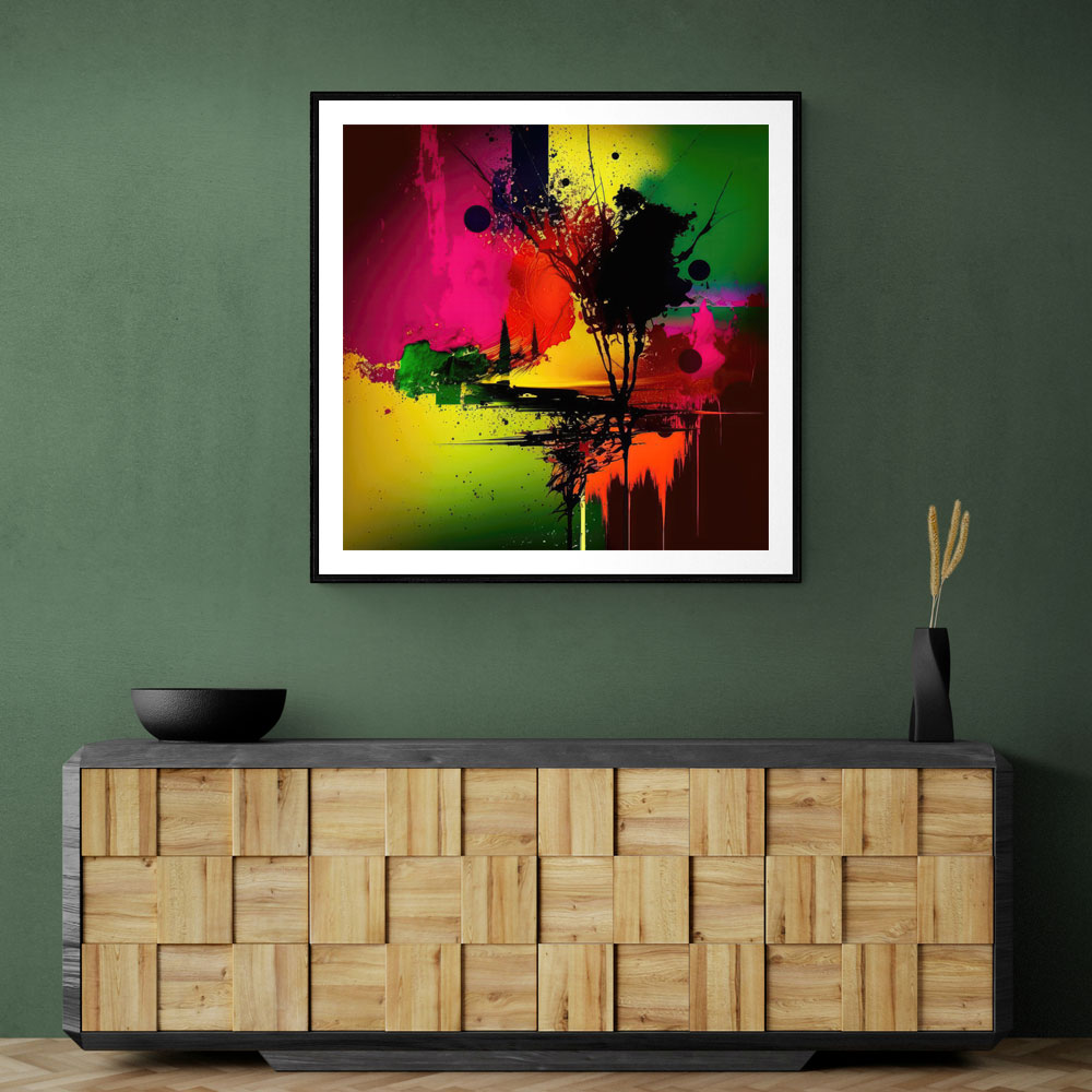 Abstract Colour Splash 12 Wall Art