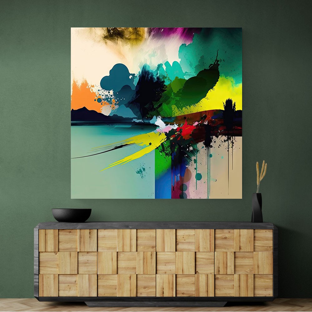 Abstract Colour Splash 13 Wall Art