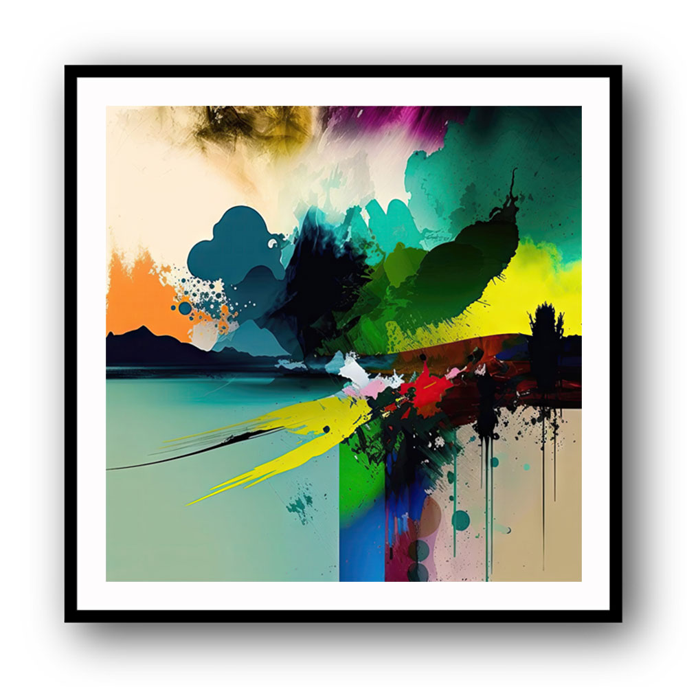 Abstract Colour Splash 13 Wall Art