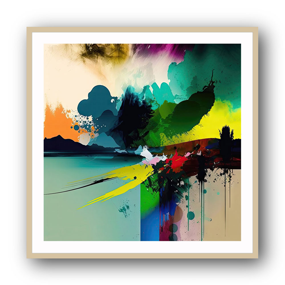 Abstract Colour Splash 13 Wall Art