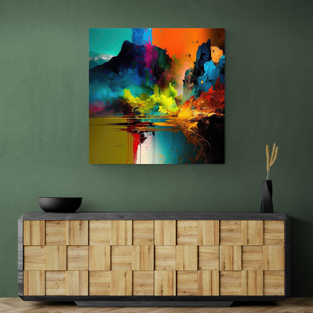 Abstract Colour Splash 14 Wall Art