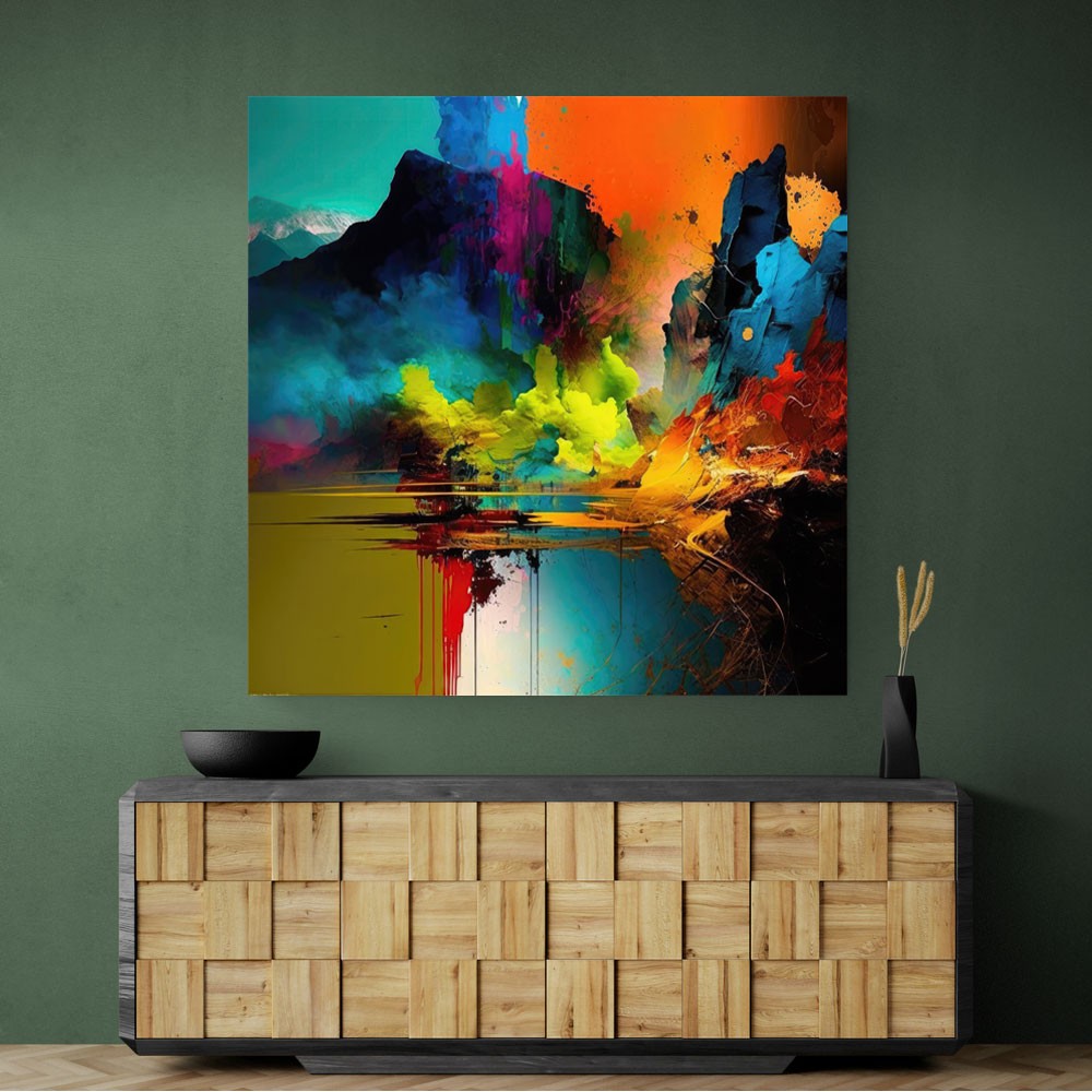 Abstract Colour Splash 14 Wall Art