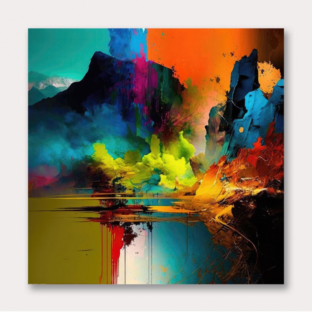 Abstract Colour Splash 14 Wall Art