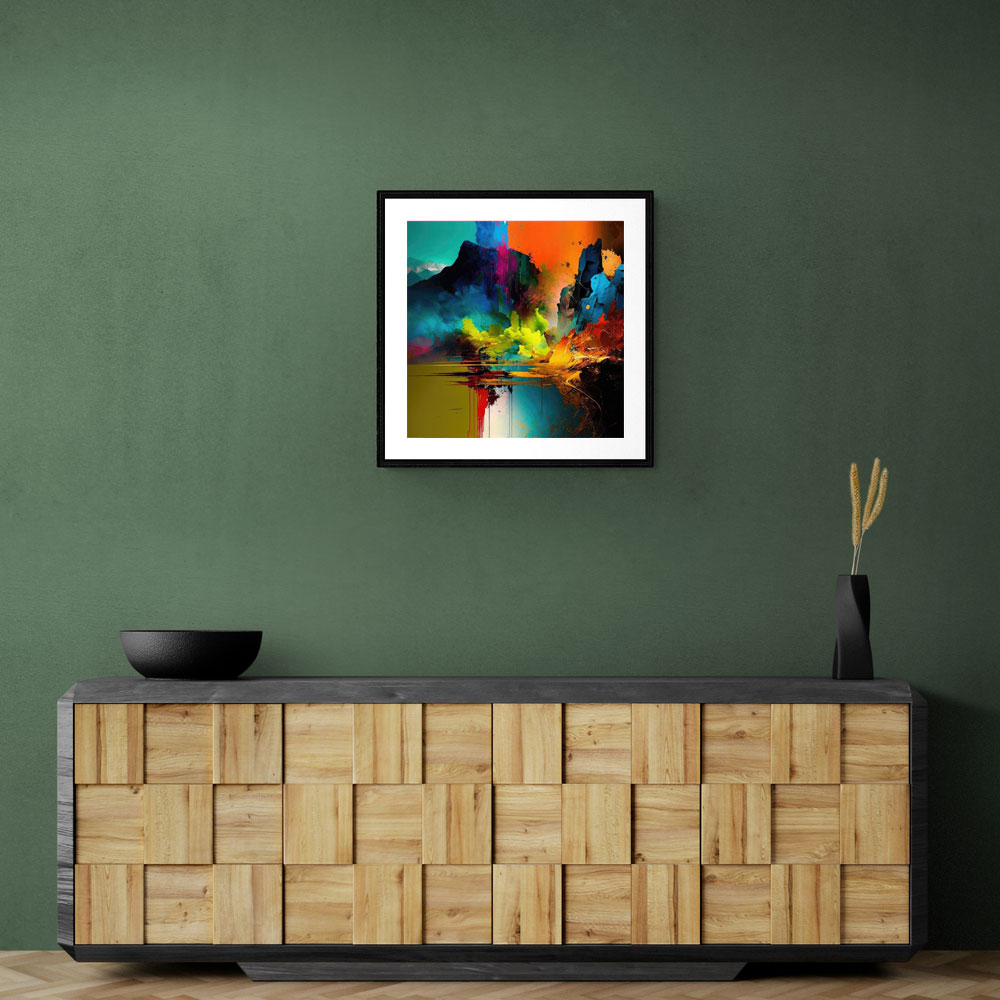 Abstract Colour Splash 14 Wall Art