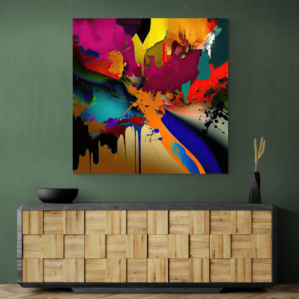 Abstract Colour Splash 15 Wall Art