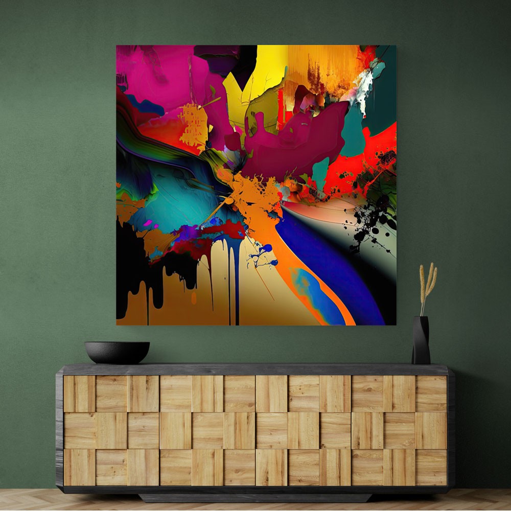 Abstract Colour Splash 15 Wall Art