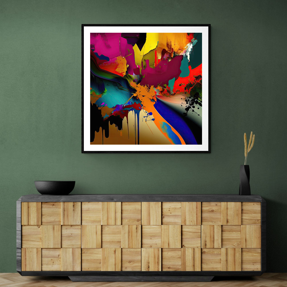 Abstract Colour Splash 15 Wall Art