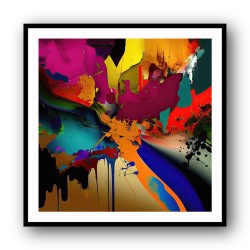 Abstract Colour Splash 15 Wall Art
