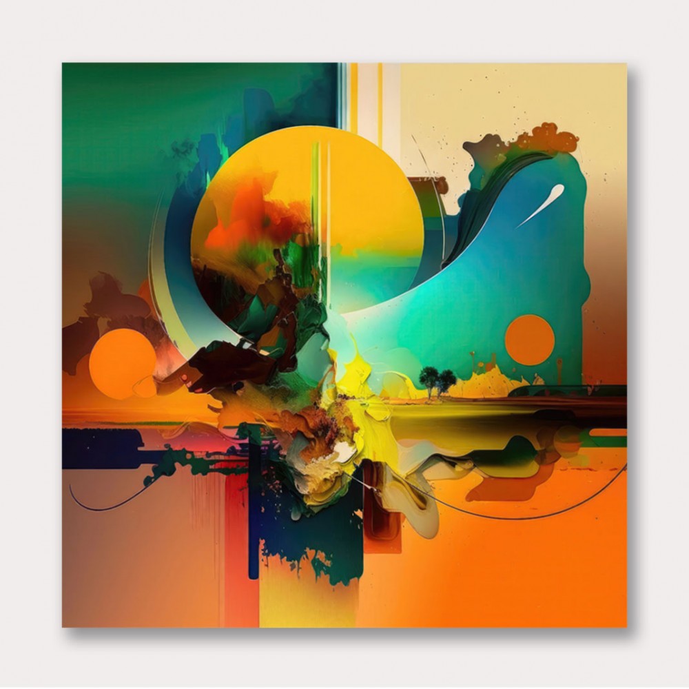 Abstract Colour Splash 16 Wall Art