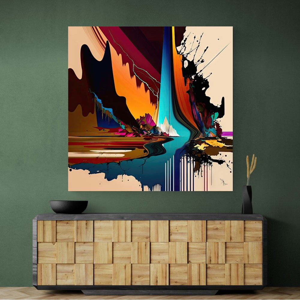 Abstract Colour Splash 17 Wall Art