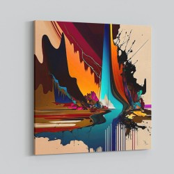 Abstract Colour Splash 17 Wall Art