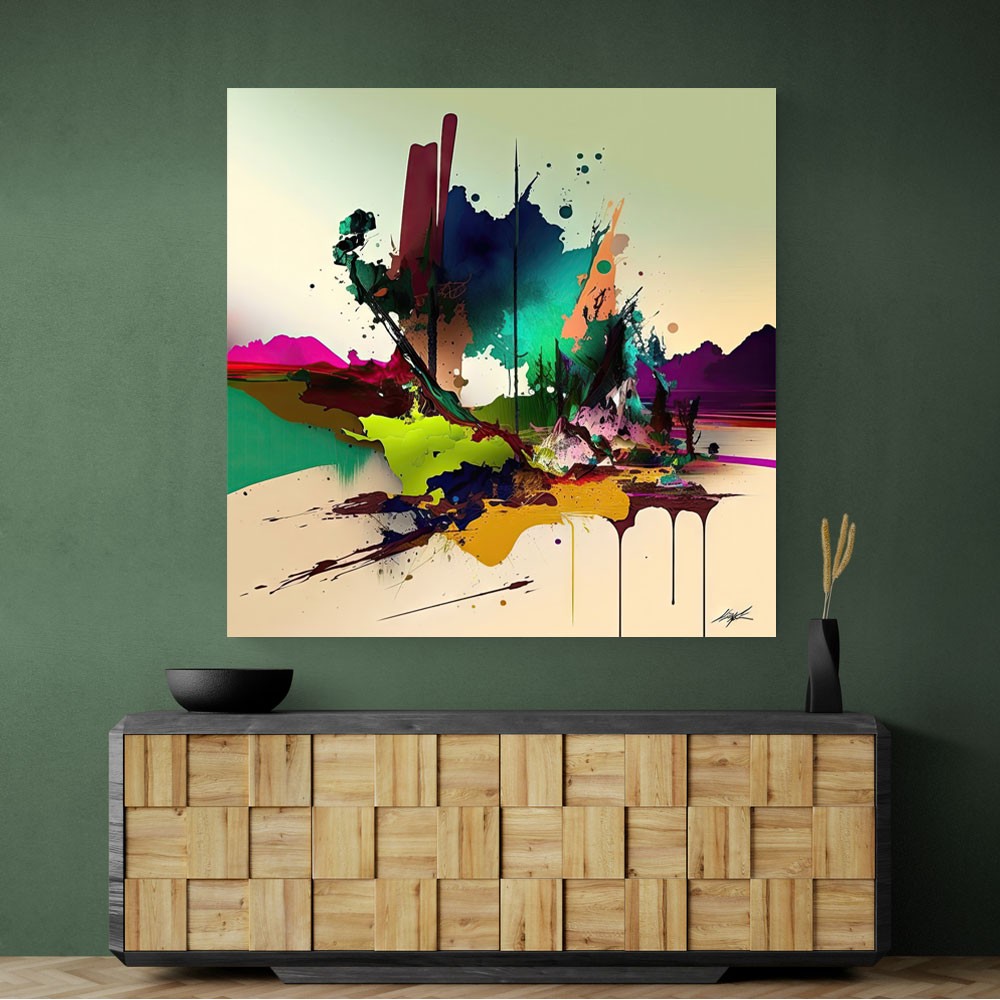 Abstract Colour Splash 18 Wall Art