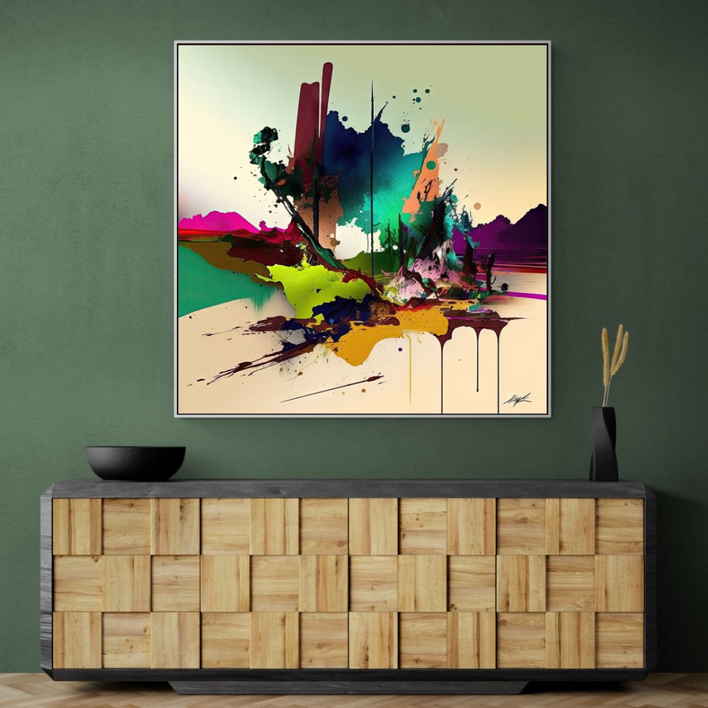 Abstract Colour Splash 18 Wall Art