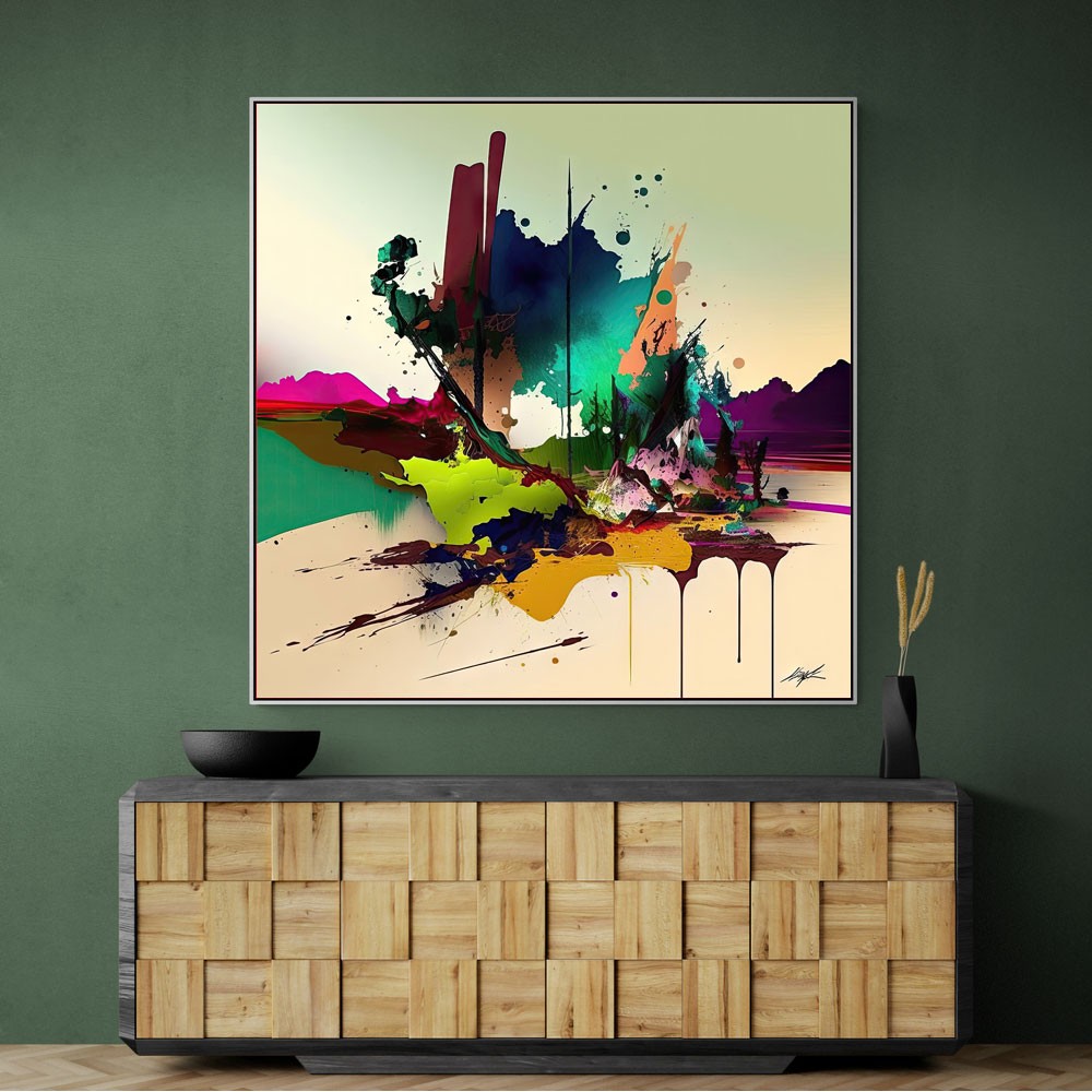 Abstract Colour Splash 18 Wall Art