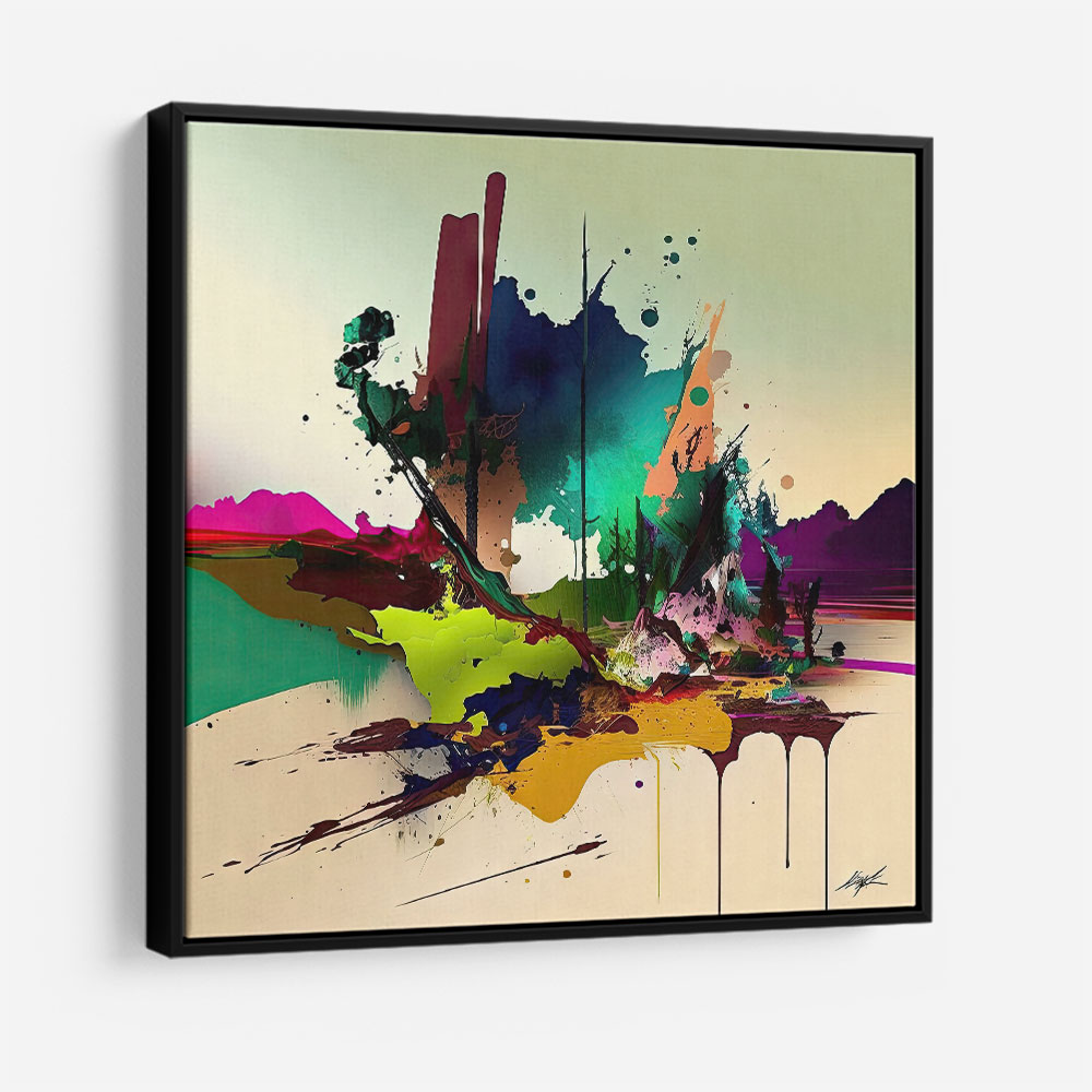 Abstract Colour Splash 18 Wall Art