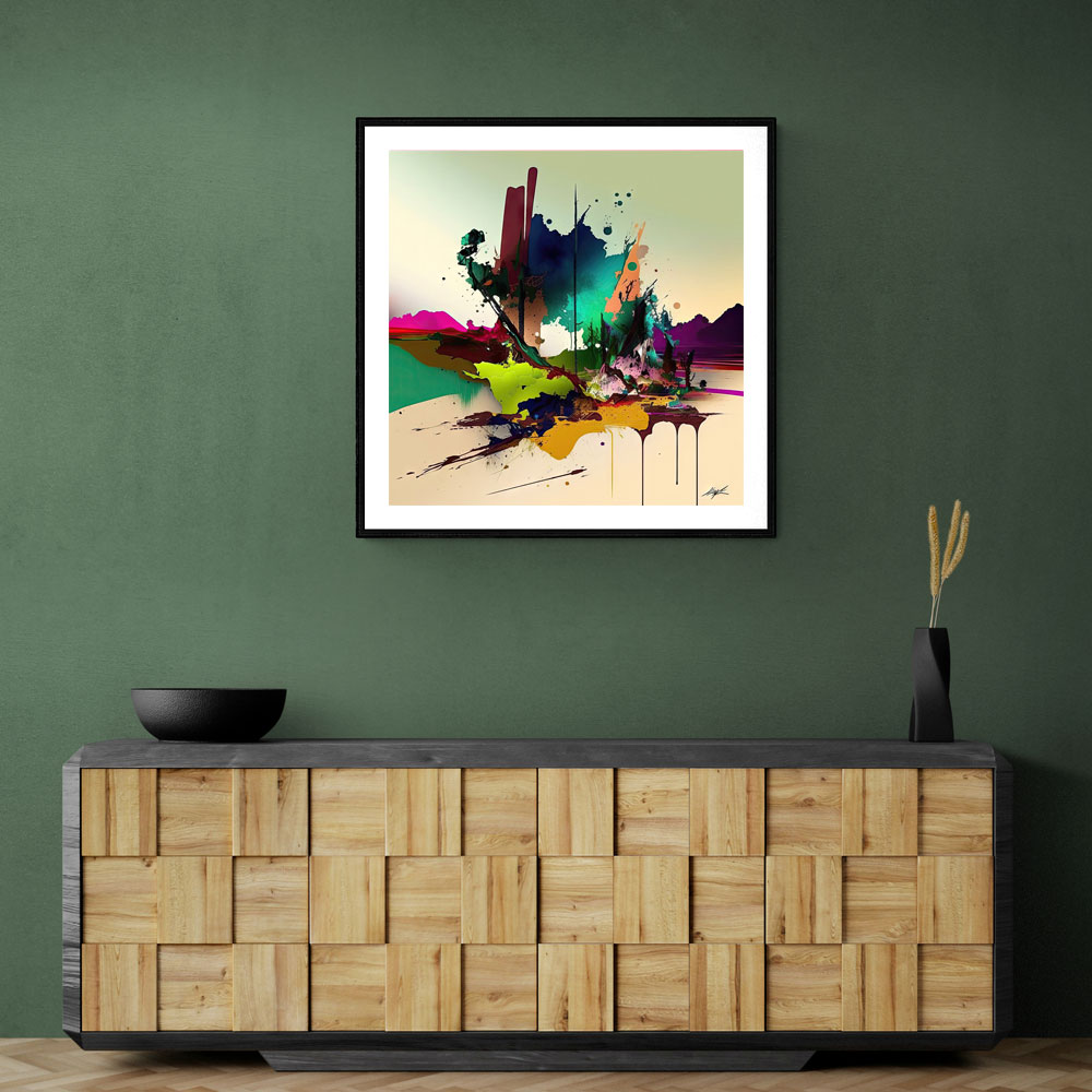 Abstract Colour Splash 18 Wall Art