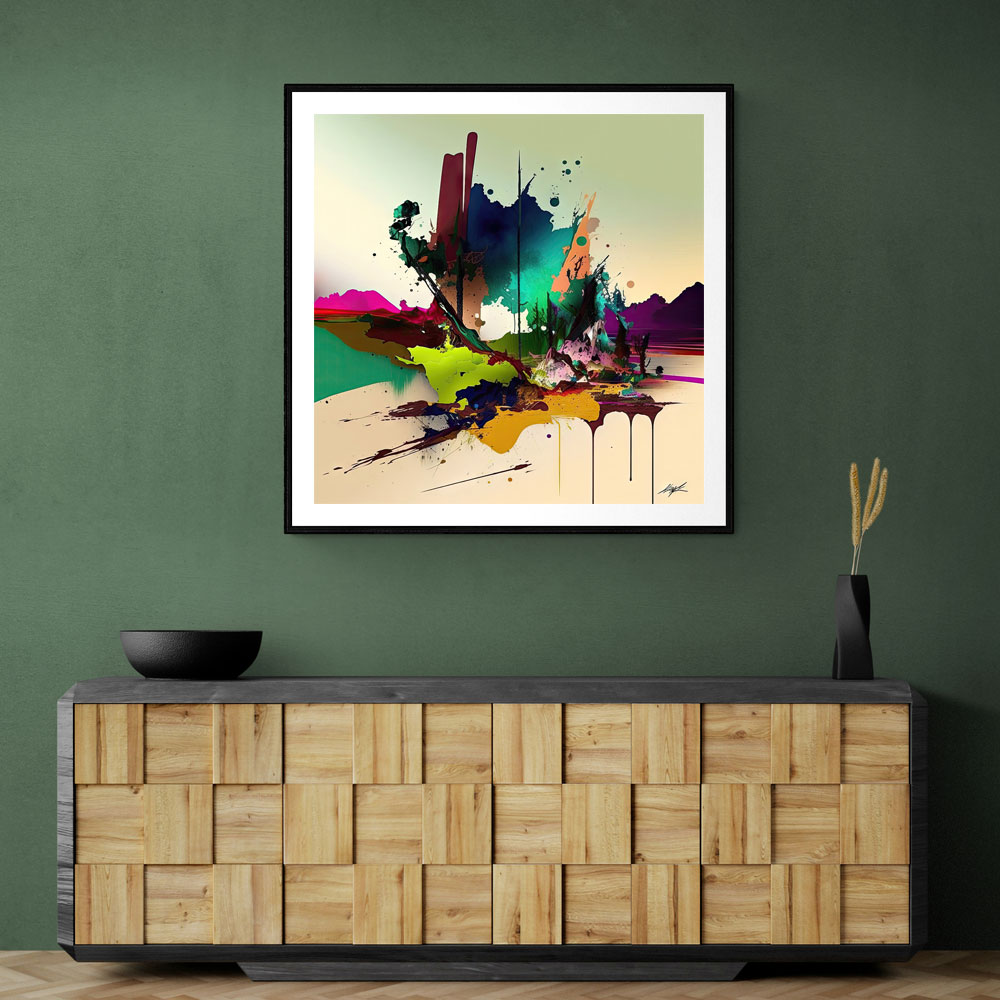 Abstract Colour Splash 18 Wall Art