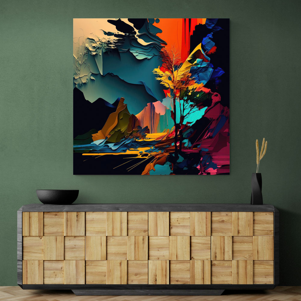 Abstract Colour Splash 19 Wall Art