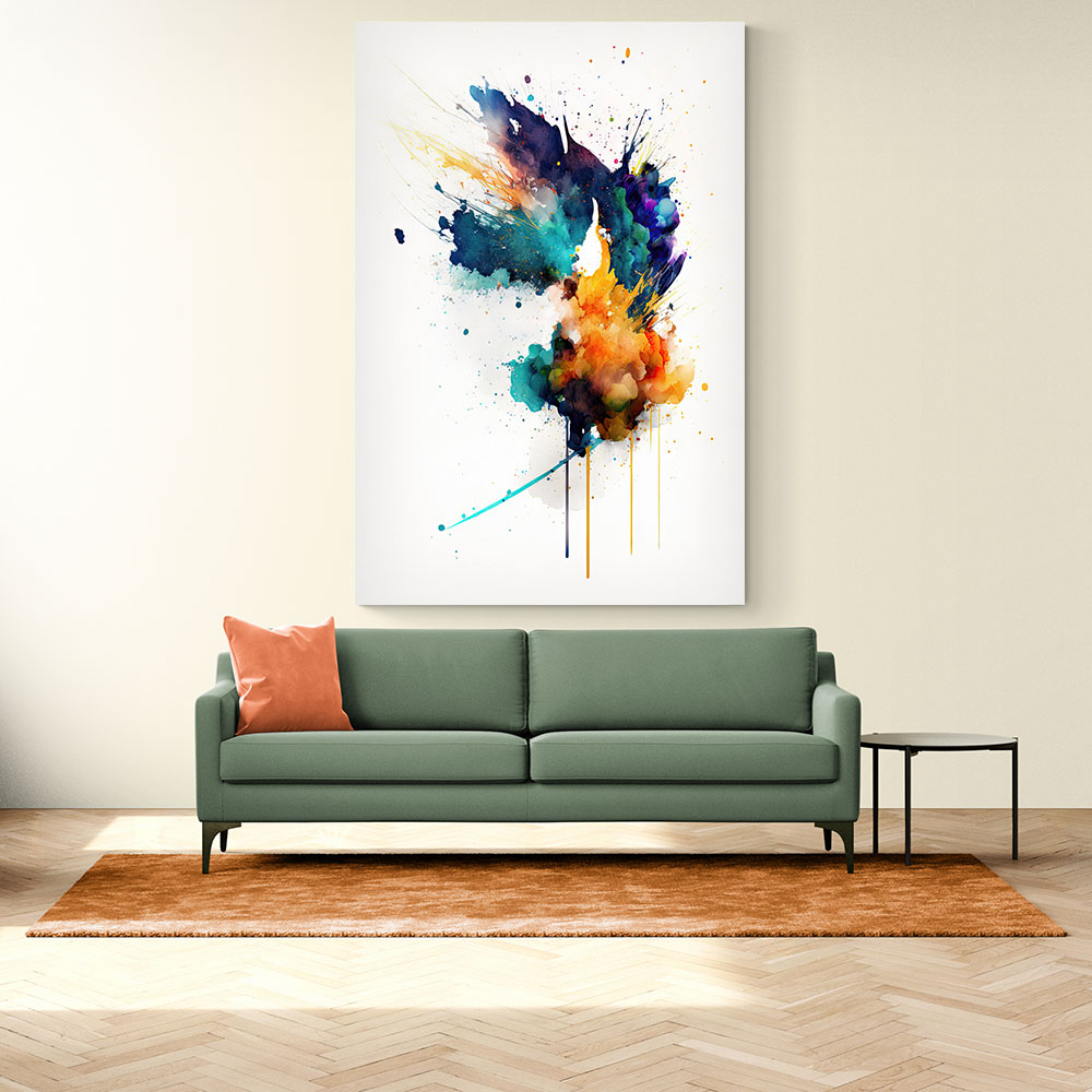 Ink Splash Abstract 1 Wall Art