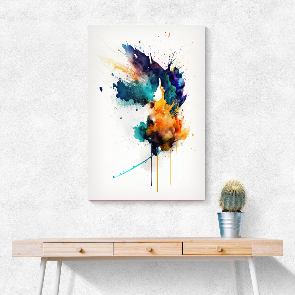 Ink Splash Abstract 1 Wall Art