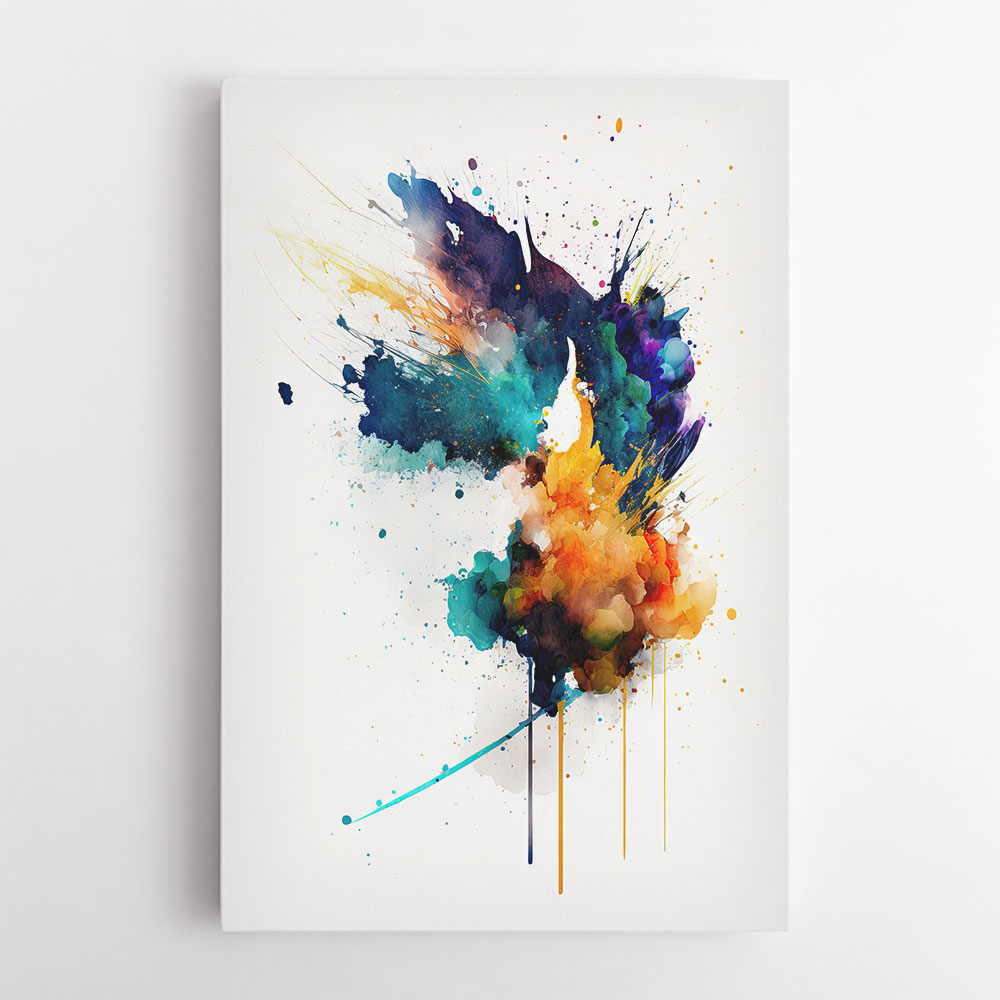 Ink Splash Abstract 1 Wall Art