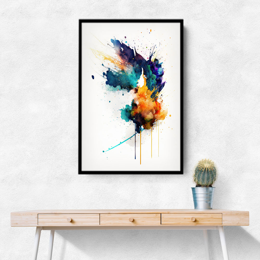 Ink Splash Abstract 1 Wall Art