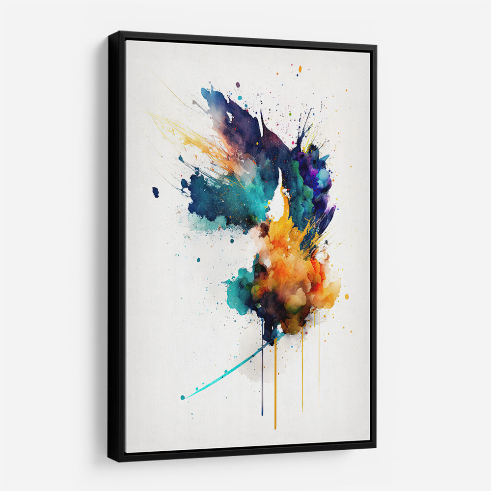 Ink Splash Abstract 1 Wall Art