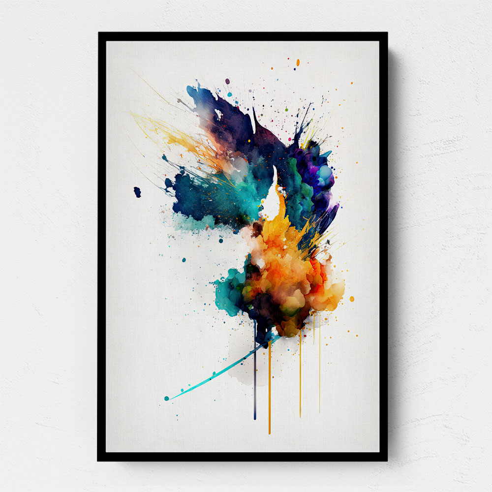 Ink Splash Abstract 1 Wall Art