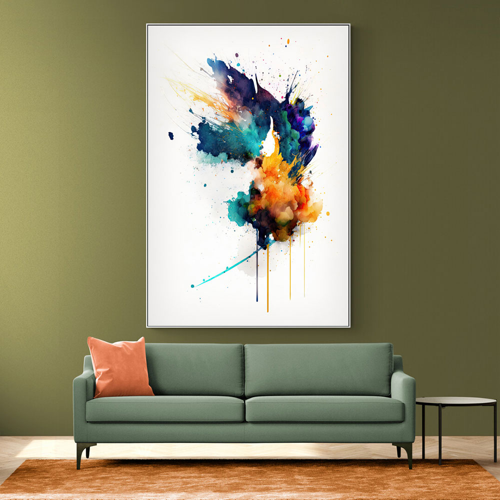 Ink Splash Abstract 1 Wall Art