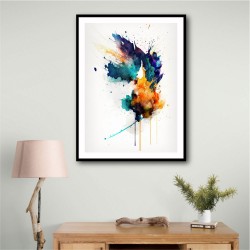 Ink Splash Abstract 1 Wall Art