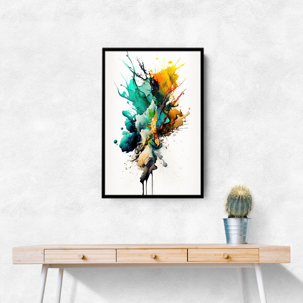 Ink Splash Abstract 8 Wall Art