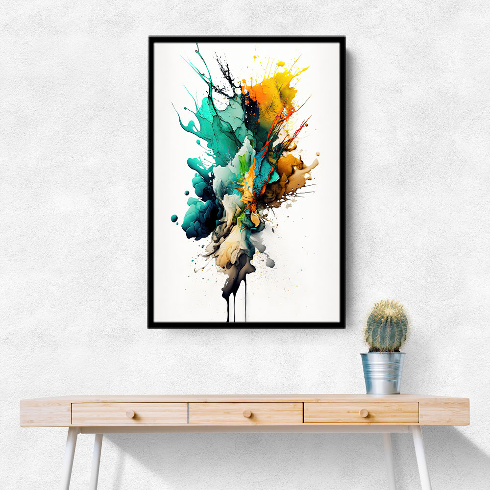 Ink Splash Abstract 8 Wall Art